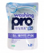 CJ Lion Средство для мытья посуды Washing Pro, мягкая упаковка, 1200 мл