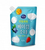 МКН Средство для мытья посуды пищевая сода Kitchen Soap Baking Soda Kitchen Detergent пакет 1.2л