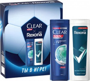 Подарочный набор CLEAR+REXONA СПОРТ