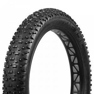 Покрышка велосипедная Vee Tire  26*4.80, "SNOW SHOE XL", Шипованная 240 шипов, 120 TPI, SILICA COMPAUND, PSI 8 - 20, Кевлар, черная