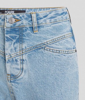 Karl Lagerfeld / Джинсы K/ATHLEISURE MOM CUT BLUE DENIM PANTS