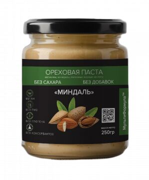 Ореховая паста "миндаль". 100% натуральная, без добавок