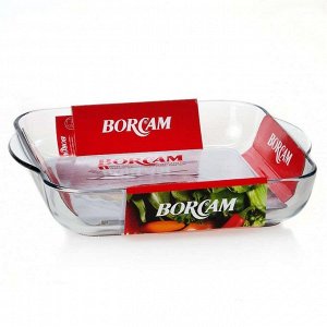 Посуда для СВЧ, 3200 мл, стекло, 65 х 317 х 280 мм, BORCAM