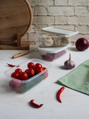 Контейнер для продуктов, 0,45 л, прямоугольный, пластик, колор, РОМАНО