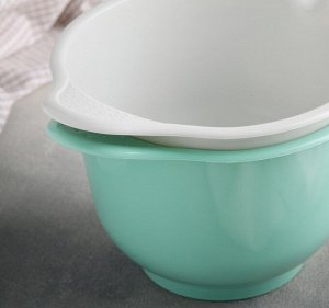 Миска для миксера, 1,9 л, пластик, цвет в ассортименте, МАДЕНА, 1 шт.
