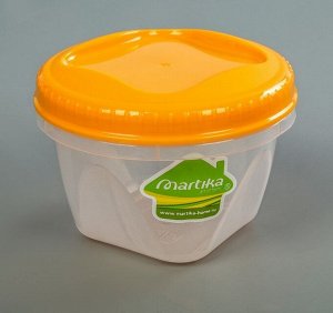 Банка, 0,45 л, с завинчивающейся крышкой, пластик, ТОНДО