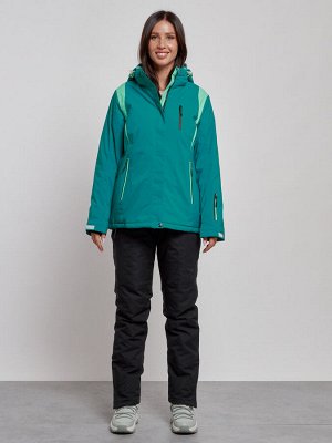 MTFORCE Горнолыжный костюм женский зимний темно-зеленого цвета 02305TZ