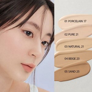 Стойкий тональный кушон с полуматовым финишем Rom&nd Nu Zero Cushion SPF24 / PA++ #03 Natural 21, 15гр