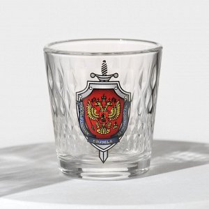 Набор питьевой «Герб ФСБ», стеклянный, 7 предметов: графин 500 мл, 6 стопок 50 мл