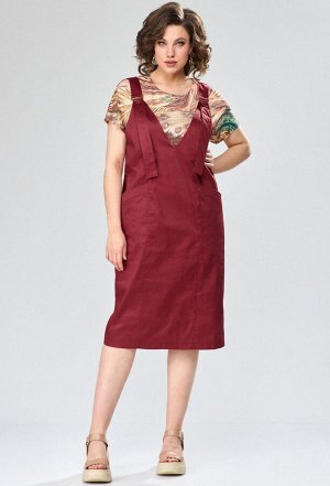 Платье Anastasia Mak 1082 красный терракот
