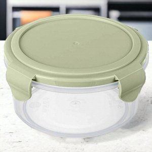КОНТЕЙНЕР ДЛЯ ПРОДУКТОВ ГЕРМЕТИЧНЫЙ "SMART LOCK" КРУГЛЫЙ 0,55Л (Зеленый)