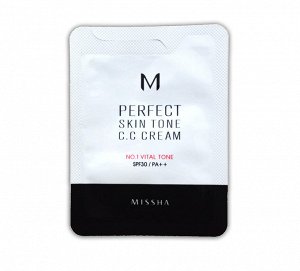 CC крем для безупречно ровного тона кожи MIS SHA M Perfect Skin Tone C.C Cream SPF30 РА + +