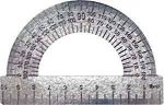 Транспортир 180 градусов 10 см металлический ТС-10 Пчелка {Россия}