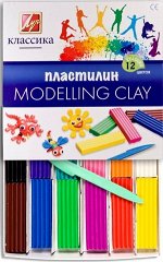 Пластилин  12цв 240гр. &quot;Классика&quot; 7С331-8 Луч {Россия}