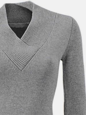 Пуловер, серый