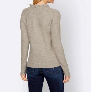 Пуловер, серо-коричневый
