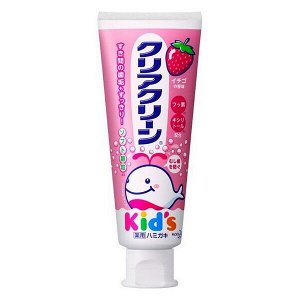 Детская зубная паста "Clear Clean Kid’s" со вкусом клубники (от 3 лет) 70 г / 48