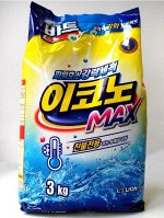 CJ Lion Стиральный порошок &quot;Beat EconoMax&quot; для авт. и ручн. стирки в хол.воде, мягкая упаковка,3 кг