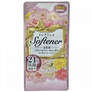 Кондиционер для белья "Softener Sweet Floral" (с антибактериальным эффектом и нежным цветочным ароматом) 450 мл, мягкая упаковка / 20