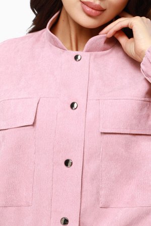 Жакет розовый с накладными карманами