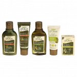 Косметический набор &quot;Dalan d&#039;Olive Travel&quot;: шампунь, гель для душа, кондиционер для волос, твердое мыло, крем для тела (Турция)