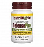 DefensePlus, GSE максимальная сила, 45 веганских таблеток