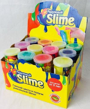 Пластилин Slime в пластиковой банке