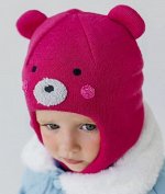 Шапка-шлем детский для девочки зимний