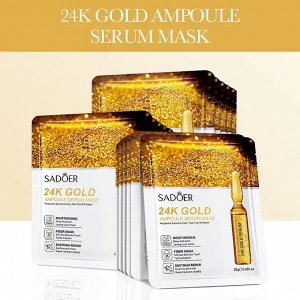 Тканевая маска для лица 24K Gold