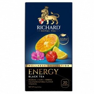 Чай Richard Energy Tea 1,5*20пак. чёрный ароматизированный