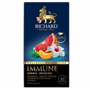 Чай Richard Immune 1,5*20пак. чёрный ароматизированный