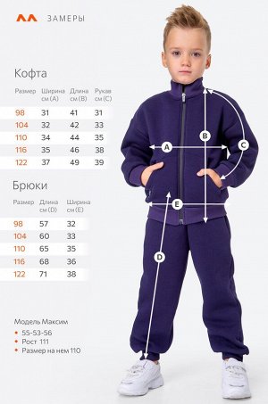 Теплый костюм для мальчика из футера с начесом Happyfox
