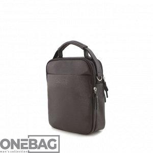 Сумка мужская ONEBAG средняя на короткой ручке и регулируемом плечевом ремне(min:975, max:1575)