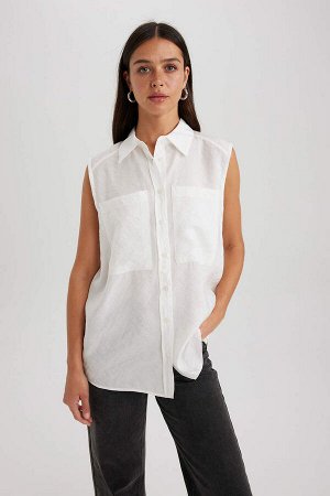 Рубашка без рукавов премиум-класса Oversize Fit