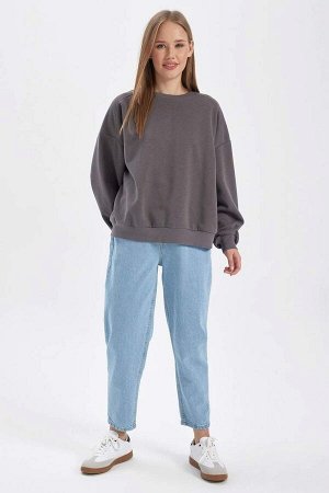 Толстый толстый свитшот Cool Oversize с круглым вырезом