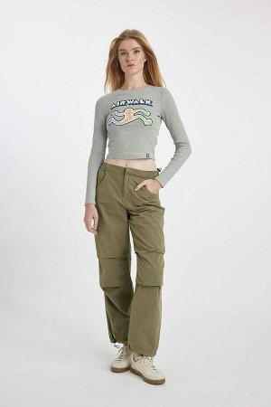Облегающая футболка Cool Airwalk с круглым вырезом и длинными рукавами