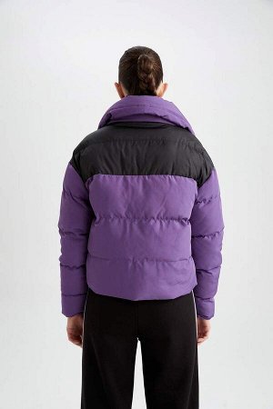 DeFactoFit Стандартное пальто с воротником-стойкой