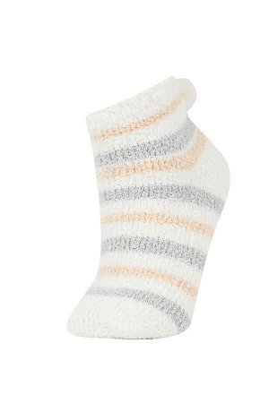 Женские домашние носки из 2 предметов с помпоном