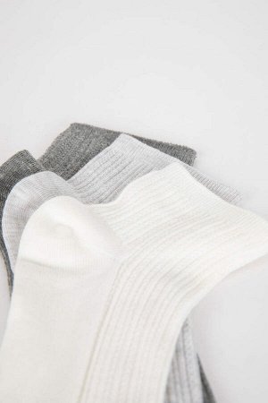 Женские жаккардовые хлопковые носки из трех предметов
