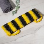 Мочалка для тела Доляна «Пчёлка», 12?45 см