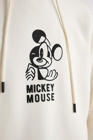 Толстая толстая толстовка с капюшоном и принтом на спине Disney Mickey & Minnie Oversize
