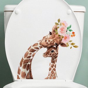 Красочная наклейка для унитаза