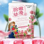 Тканевая маска для лица с экстрактом розы на козьем молоке 30г