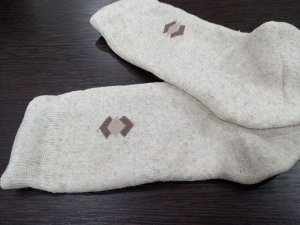Носки мужские зимние махровые цвет Льняной