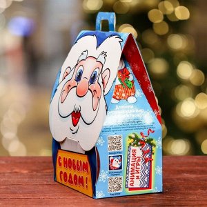 Подарочная новогодняя коробка «Дедушкино счастье», для сладких подарков, 12x8.5x17.5 см