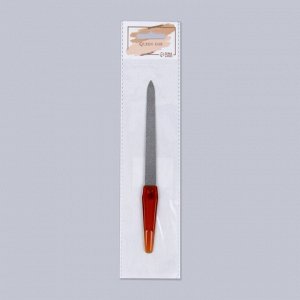 Пилка металлическая для ногтей, 17 см, цвет «янтарный»