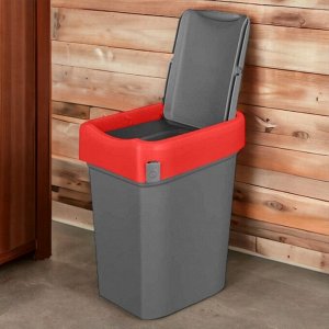 EcoNOVA КОНТЕЙНЕР ДЛЯ МУСОРА  &quot;SMART BIN&quot; 25Л (Красный)