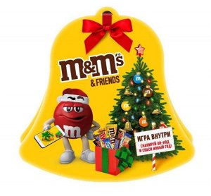 M&M's and Friends (168 гр) Колокольчик Новогодний подарочный набор