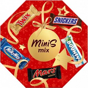 Mаrs Minis Mix (262 гр) Шайба Minis Большой Новогодний подарочный набор Mix