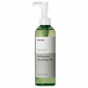 Manyo Bifida HerbgreenCleansing Oil Гидрофильное масло на основе комплекса трав 200 мл